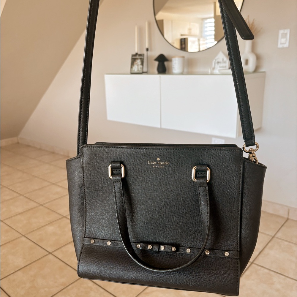 Kate Spade Black Leather Crossbody Bag